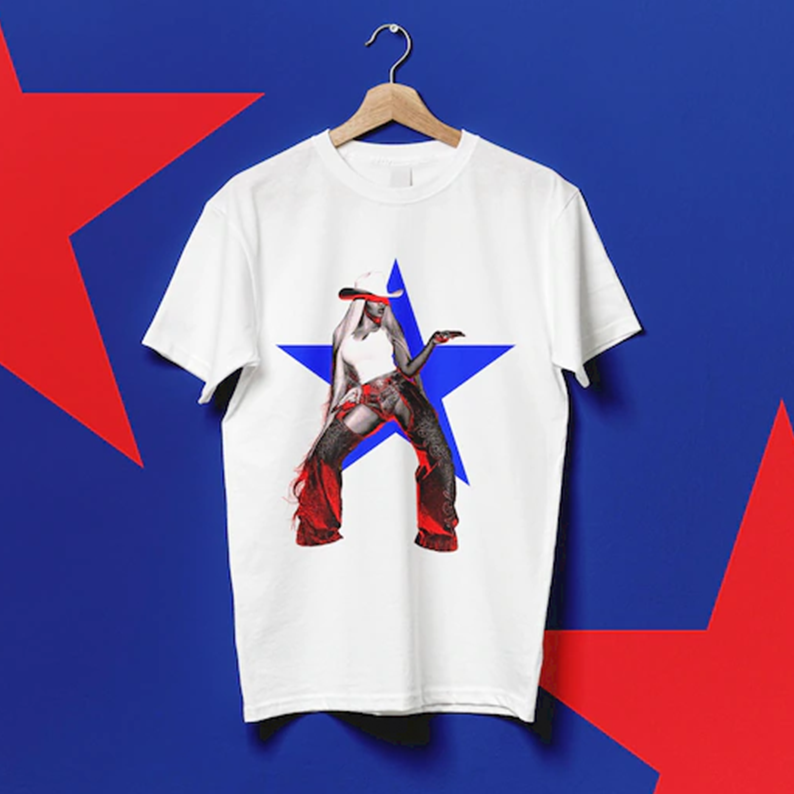 SHE COMING! Beyonc¨¦ Cowboy Carter Tour Inspired T-Shirt