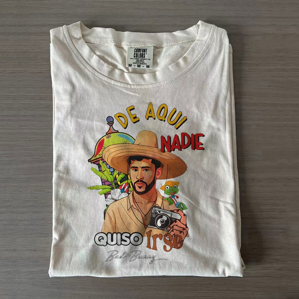Badd Bunny Frog Debi Tirar Mas Fotos Quiso Irse Shirt