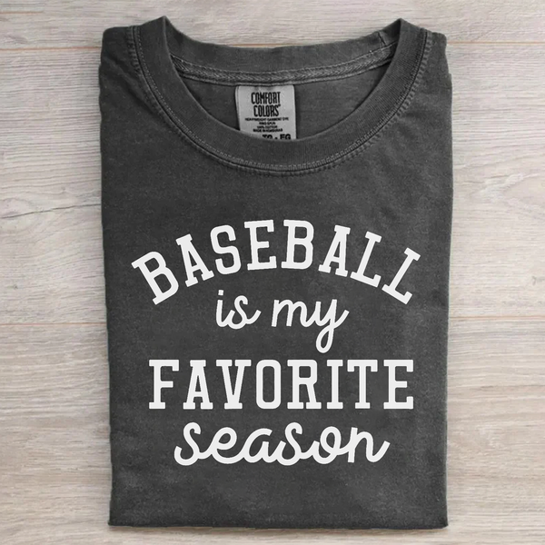Baseball Is My Favorite Season Retro Tee