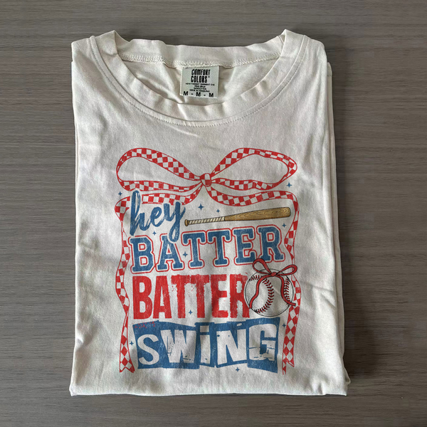 Hey Batter Batter Swing Baseball T-shirt