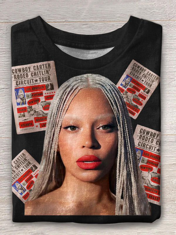 Beyonc¨¦ Cowboy Carter Tour Crew Neck T-shirt