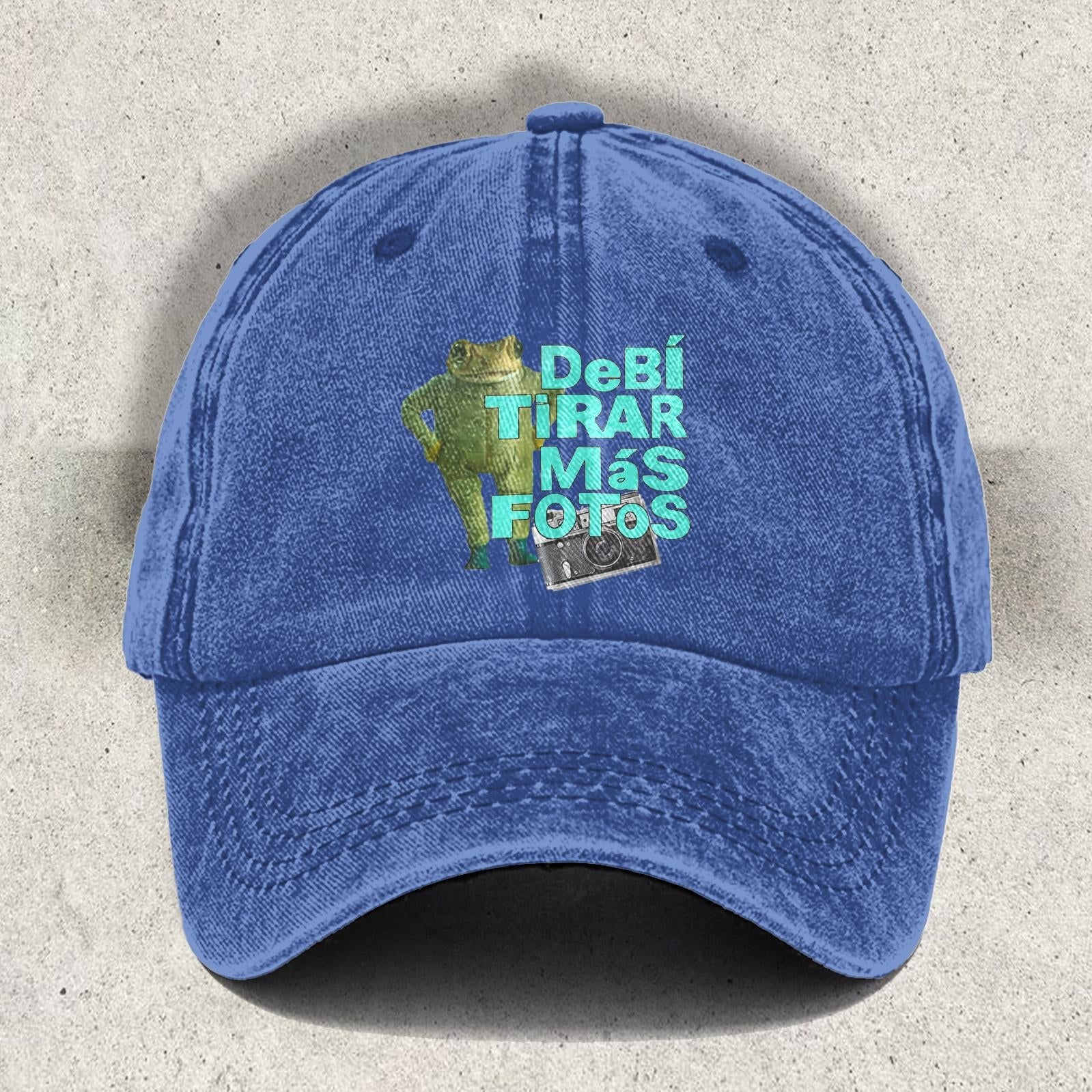 Bad Bunny Contrasting Frog Printed Baseball Cap